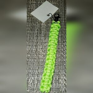 Hand Crafted Neon Green Paracord Braided Key Chain-Unisex.